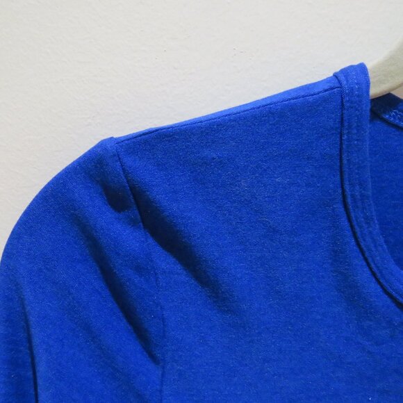 BEYOND YOGA Featherweight Classic Crew Top in Royal Blue Athleisure Gym - Size M - Picture 4 of 12